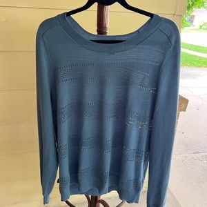 Athleta Steel Blue Pullover Sweater